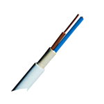 Cablu cu izol. şi manta din PVC (N)YM-O 2x1,5mm² gri deschis, Schrack
