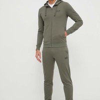 Trening din bumbac cu guler inalt