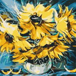 Set pictura pe numere - Oleg Loburak - Sunflowers | Brushme, Brushme