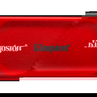 Hard disk extern SSD, KINGSTON, XS1000, 2TB, USB 3.2, Viteza de scriere 1000 MBytes/sec, Viteza de citire 1050 MBytes/sec SXS1000R/2000G, rosu