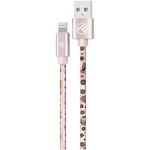 Tellur Tellur Graffiti USB to Lightning cable, 3A, 1m, pink, Tellur