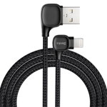 Cablu de date Benks M12, USB-C Lightning, 1.25m (Negru)