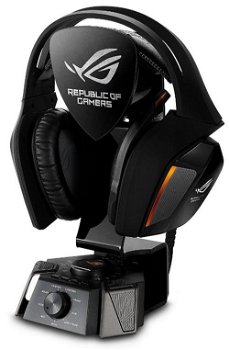 Casti cu microfon ASUS ROG 7.1 Centurion gamer, negru
