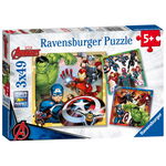 Puzzle Ravensburger Marvel Avengers 3 x 49 Piese