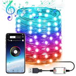 Instalatie decorativa RGB Cu Control Bluetooth Prin Aplicatie 5 metri Luminozitate Reglabila USB Multicolor, GAVE