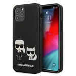 Husa de protectie Karl Lagerfeld Karl & Choupettepentru Apple iPhone 12 / Apple iPhone 12 Pro, Negru