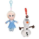 Set 2 jucarii din plus cu breloc elsa si olaf, frozen, 12/15 cm, Play by Play