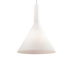 Pendul COCKTAIL SP1 SMALL, sticla, alb, 1 bec, dulie E14, 074337, Ideal Lux, Ideal Lux