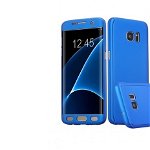 Husa Samsung Galaxy A7 2017 Flippy Full Cover 360 Albastru + Folie de protectie, Alotel