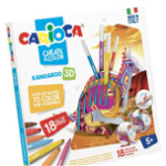Set creativ Create & Color Carioca Cangur 3D, Carioca