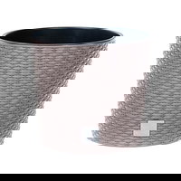 Ghiveci decorativ cu lant rotund alb 25.6x21.9 cm Rato Round WS