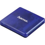 Cititor de carduri USB 2.0 SD mSD Albastru, Hama