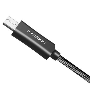 Cablu de date Mcdodo Knight CA-4402, MicroUSB, 1.5 m, QC4.0 (Negru), Mcdodo