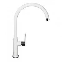 Baterie chiuveta bucatarie alb mat Alveus Arc 80, Alveus Baterie chiuveta bucatarie alb mat Alveus Arc 80, Alveus