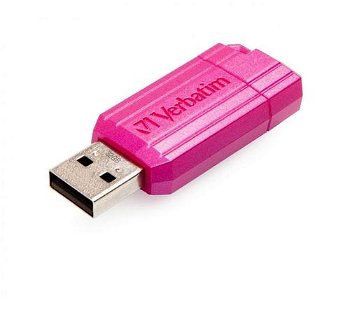 Stick USB Verbatim Store 'n' Go Pin Stripe, 32GB, USB 2.0 (Roz)