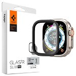 Folie sticla transparenta Spigen GLAStR Slim Pro compatibila cu Apple Watch Ultra 49mm Black