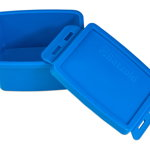 Cutie albastră din plastic pentru depozitare, 11 x 6 x 8 cm