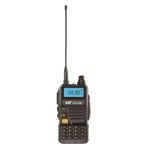 Statie radio VHF/UHF portabila CRT FP00, dual band 144MHz-146MHz si 430MHz-440MHz, Negru