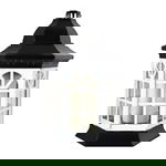 Set 2 x Felinar Casuta din Sticla si Plastic Alb 35 Ore