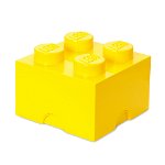 Cutie Depozitare Lego 2 x 2 Galben