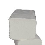 Prosoape albe de hartie pliate V fold 25 x 23 cm in 2 straturi 160 buc/pachet 20 pac/bax AQAS, AQAS