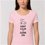 Tricou Basic Dama KEEP CALM AND GAME ON, https://www.tsf.ro/continut/produse/38474/1200/tricou-basic-dama-keep-calm-and-game-on_60414.webp