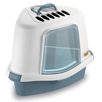 Litiera fara acoperis Stefanplast Sprint Corner blue 40x56x14 cm, STEFANPLAST