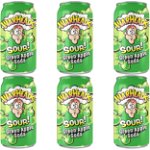 Warheads Sour! (USA) Green Apple Soda - mere verzi 355ml - 6pack, Warheads