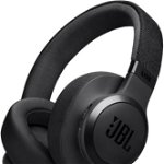 Casti JBL Live 770NC, Bluetooth, Over-ear, Microfon, Noise Cancelling, negru