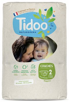 Scutece ECO hipoalergenice 3-6kg, nou nascuti, marimea 2(format mare) Tidoo, Tidoo