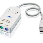 Cablu adaptor Aten UC100KMA-AT, USB-A la PS/2, 300 mm (Alb), Aten
