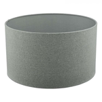 Abajur Pyramid Grey Linen Drum Shade 35cm, dar lighting group