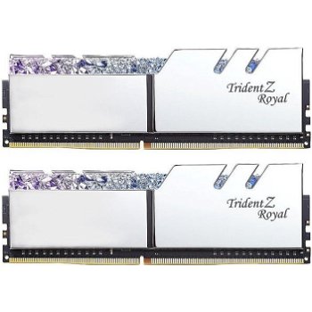 Trident Z Royal RGB Silver 16GB DDR4 3200MHz CL16 1.35v Dual Channel Kit, G.Skill