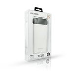 Baterie Externa Jellico RM-160 Powerbank capacitate 10000 mAh 2 porturi USB 1 Micro USB si 1 Type-C Alb Negru ATX-SHO3065