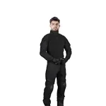 Set costum pantaloni si bluza de protectie, Tactical Guard, cu genunchiere Negru XXL