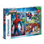 Puzzle Clementoni Ultimate Spiderman, 3 x 48 Piese, Clementoni