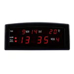 Ceas birou afisaj led rosu, calendar, alarma, format am/pm, caixing