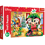 Puzzle Trefl Disney Mickey Mouse, Magia Craciunului 100 piese, Trefl