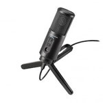Microfon Cu Fir Cu Condensator 366g Negru, Audio Technica