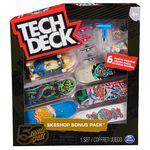 Pachet 6 piese cu accesorii Fingerboard Santa Cruz Tech Deck, Spin Master