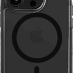 PICOM LAUT Crystal Matter - husă de protecție pentru iPhone 14 Pro Max compatibilă cu MagSafe (negru), PICOM