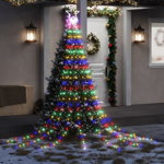 Instalație brad de Crăciun 320 LED-uri, multicolor, 375 cm, Casa Practica