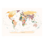 Fototapet World Map, Artgeist