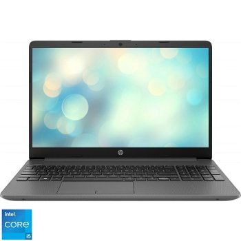 Laptop HP 15-dw4018nq (Procesor Intel® Core™ i5-1235U (12M Cache, up to 4.40 GHz, with IPU), 15.6" FHD, 8GB, 512GB SSD, nVidia GeForce MX550 2GB, Gri)