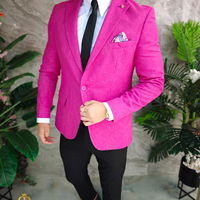 Sacou Fucsia, de bărbați, Slim Fit - SC907, 