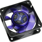 Ventilator PC, NoiseBlocker, 12 V, 1600 rpm, 60 x 60 x 25 mm, Negru/Albastru