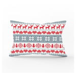 Față de pernă cu model de Crăciun Minimalist Cushion Covers Christmas Knit, 35 x 55 cm