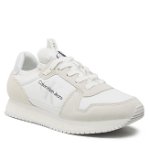 Sneakers Calvin Klein Jeans Runner Sock Laceup Ny-Lth Wn YW0YW00840 Apricot Ice/Bright White 0JL, Calvin Klein Jeans