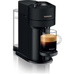 Espressor Nespresso DeLonghi VertuoNext ENV120.BM, 1500 W, 1.1 L, 19 bar, Tehnologia de centrifuzie, Mod Eco, Negru Mat