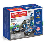 Set magnetic Magformers, Uimitorul set de politie, Clicstoys, 2-3 ani +, Clicstoys